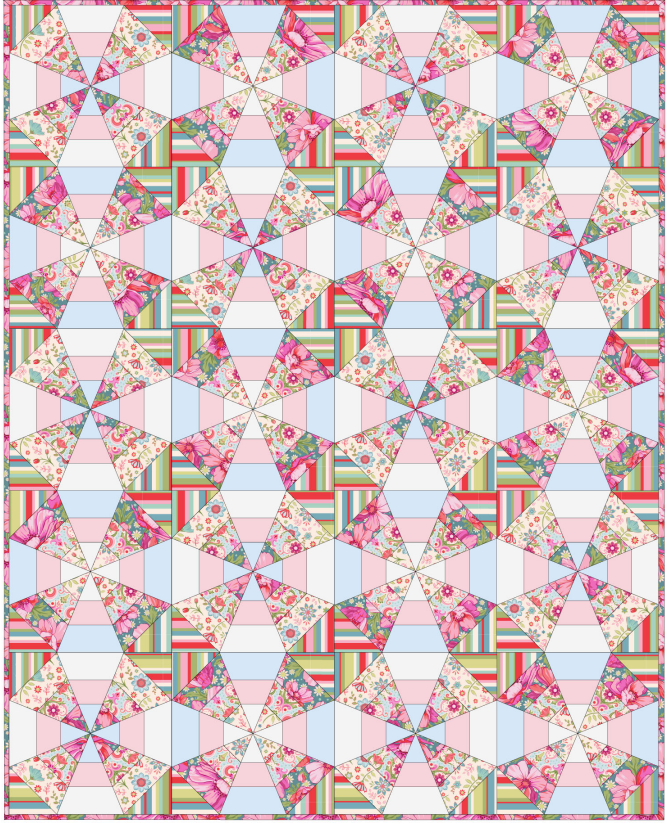 Whirl Kaleidoscope Quilt Pattern