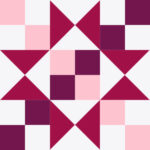 Pink Color Blocks Quilt Pattern