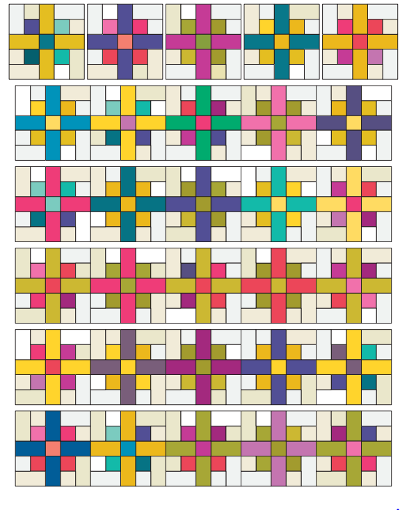Vivid Grid Quilt Pattern