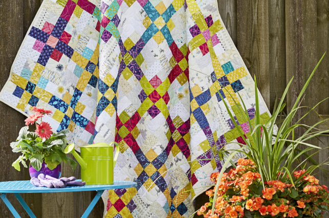 Vivid Grid Quilt Pattern