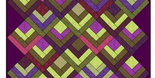 Half Log Cabin Quilt Pattern