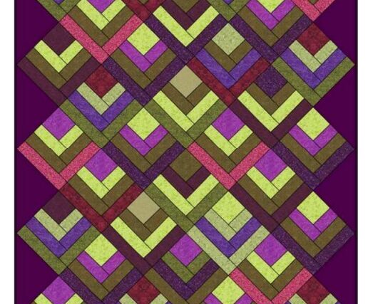 Half Log Cabin Quilt Pattern