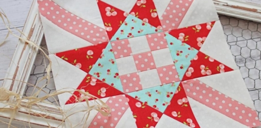 Ohio Star Variation Quilt Block Pattern