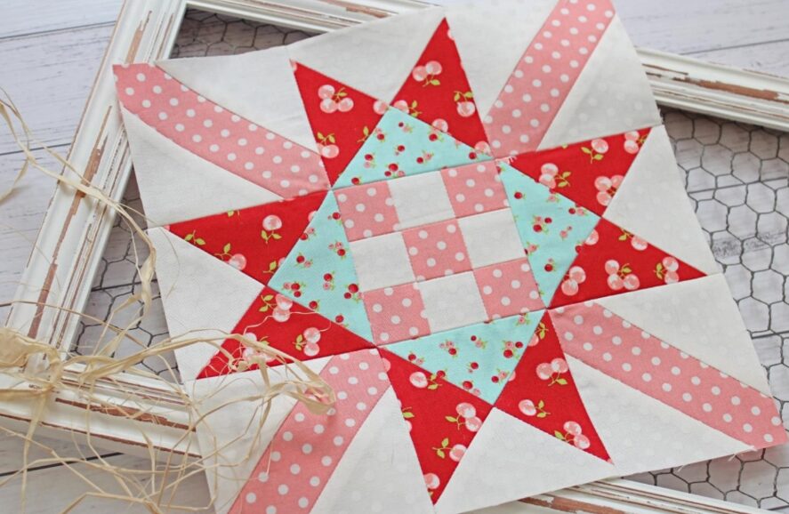  Ohio Star Variation Quilt Block Pattern