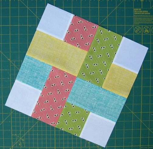 Woven & Snowball Block