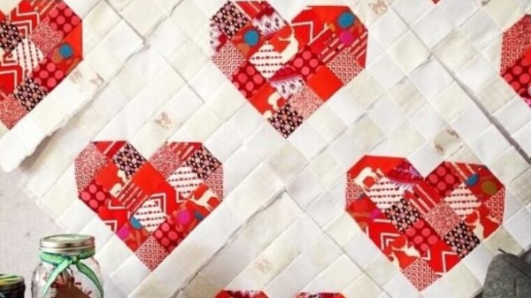 Scrappy Heart Block Pattern