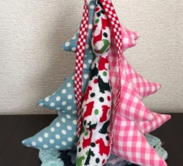 Padded Fabric Christmas Tree Decoration