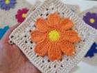Crochet 3D Daisy Granny Square – Free Pattern