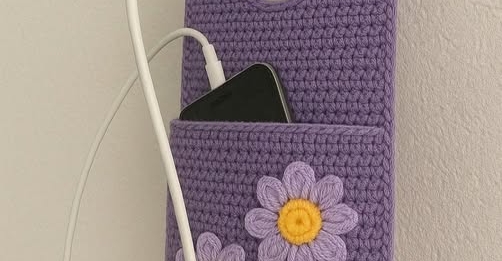 Crochet Cell Phone Charging Holder – Complete Tutorial