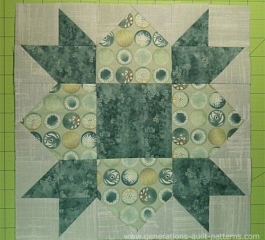 Weathervane Quilt Block Pattern