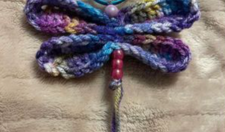 Crochet Dragonfly Keychain – Free Pattern and Tutorial