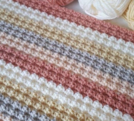 Crochet Sedge Stitch Baby Blanket