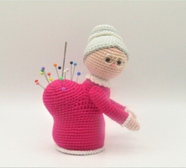 Crocheted Grandma Pin Cushion