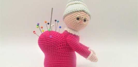 Crocheted Grandma Pin Cushion