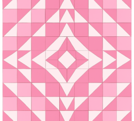 Triangles and Squares Quilt Pattern