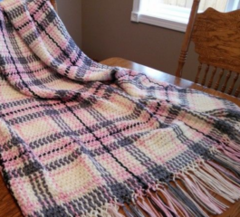 Crochet Tartan Blanket Pattern