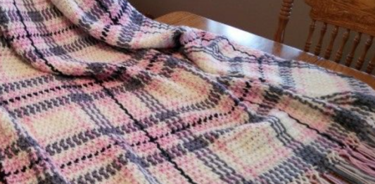 Crochet Tartan Blanket Pattern