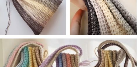 Pleats Wrinkle Bag Crochet Pattern Free Tutorial
