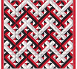 Woven Dimensional Quilt Pattern