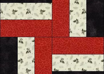 Rail Fence Quilt Block Pattern