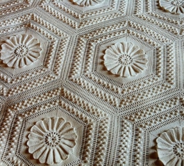 Sunflower Popcorn Bedspread Free Pattern
