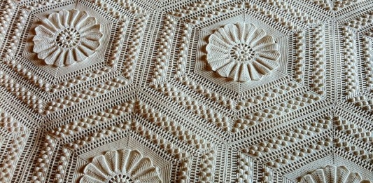 Sunflower Popcorn Bedspread Free Pattern