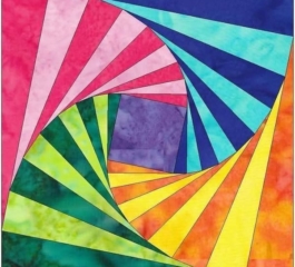Twisted Log Cabin Quilt Block Tutorial