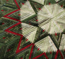 Diamond Log Cabin Quilt Block Pattern