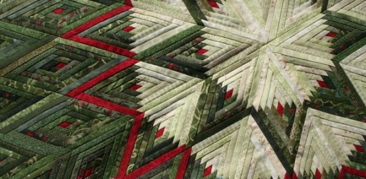 Diamond Log Cabin Quilt Block Pattern