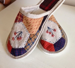 Patchwork Slippers Tutorial