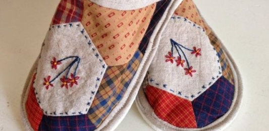 Patchwork Slippers Tutorial