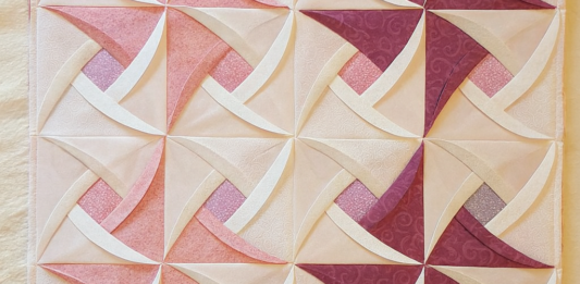Windmill Cathedral Window Quilt Pattern
