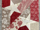 Candy Striped Holly Star Quilt Block Free Pattern