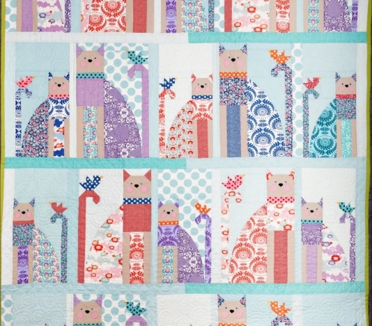 Cat & Bird Quilt Pattern