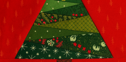 Nordic Pine Quilt Block Full Tutorial