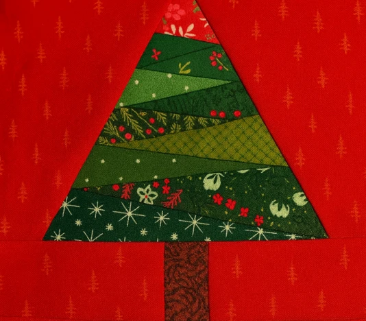 Nordic Pine Quilt Block Full Tutorial