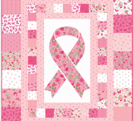 Strength In Pink Hope Free Quilt Pattern