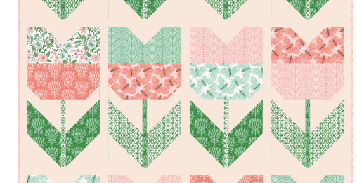 Gardening Girl Tulip Quilt Pattern