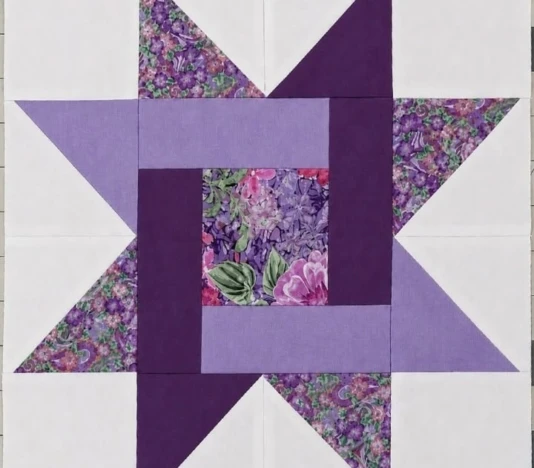 16-Patch Star Block Pattern