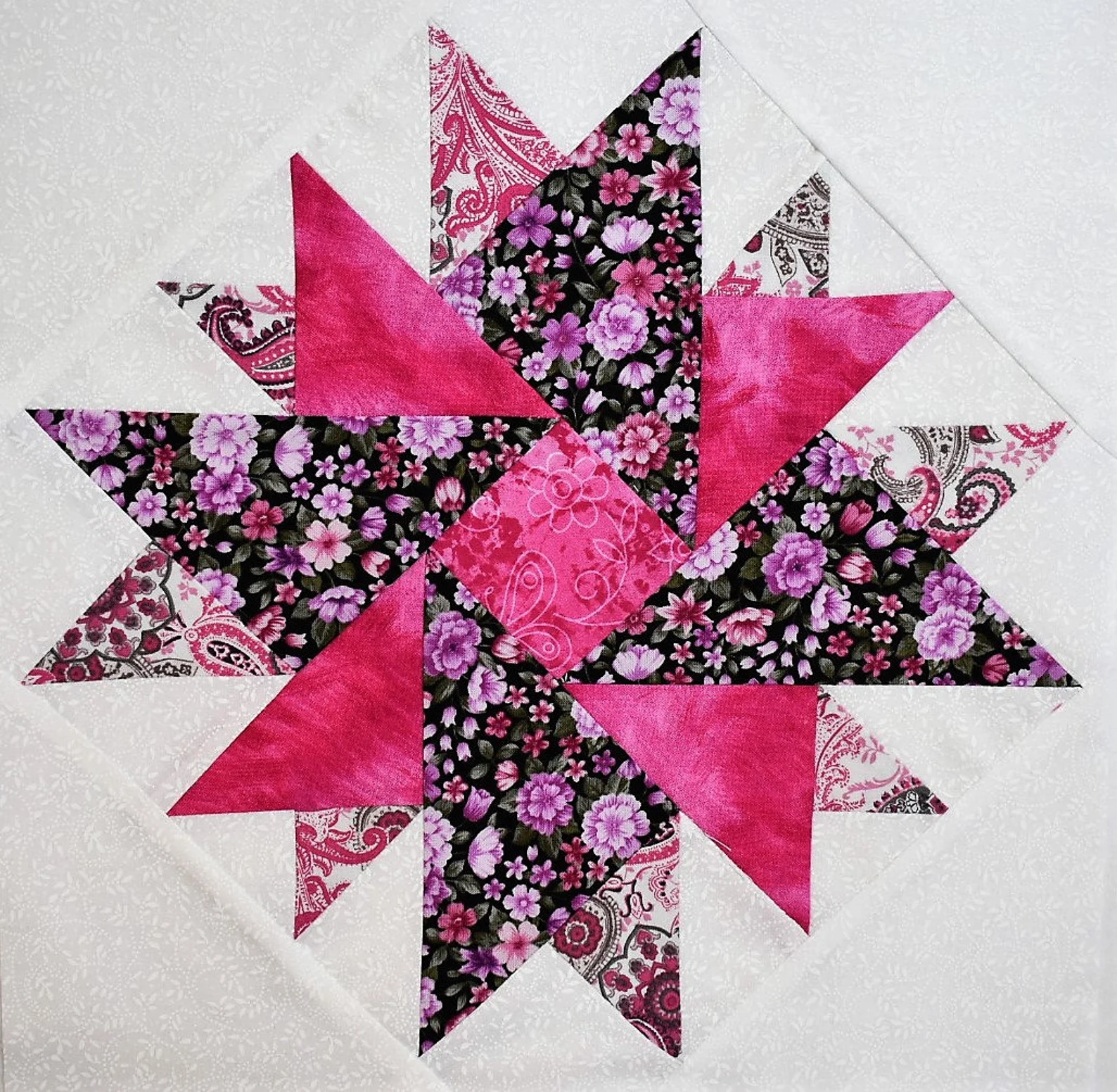 Double Aster Block Free Pattern