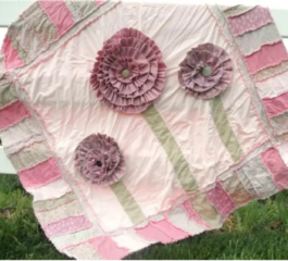 Ruffled Flower Rag Quilt