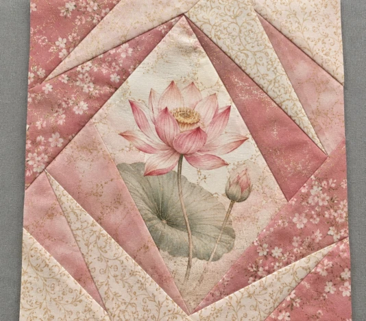 Twisted Picture Frame Quilt Block Pattern