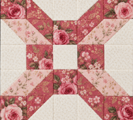 3D Bars Quilt Block Pattern