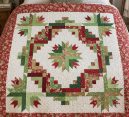 Christmas Pine Wreath Quilt Pattern