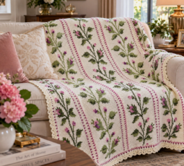 Summer Rose Afghan Pattern – Free Crochet PDF