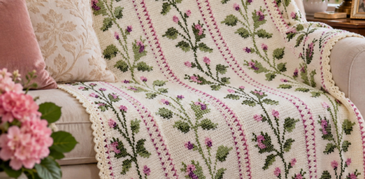 Summer Rose Afghan Pattern – Free Crochet PDF