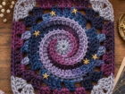 Spiral Galaxy Crochet Square